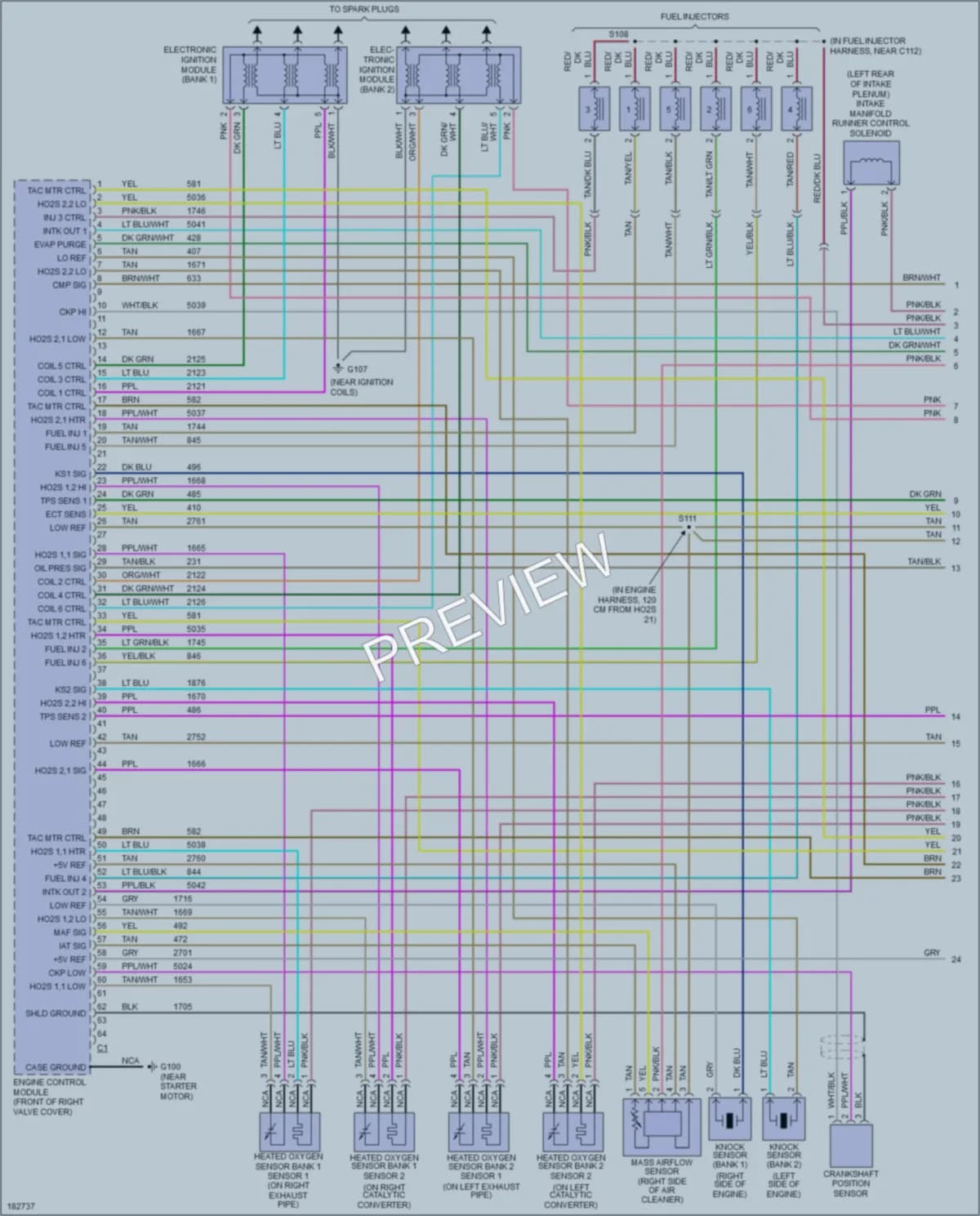2004 Cadillac CTSV Engine Performance wiring diagram preview