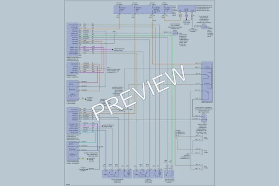 2004 Cadillac DeVille Power Door Locks wiring diagram preview