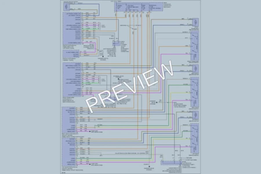 2004 Cadillac DeVille Power Windows wiring diagram preview