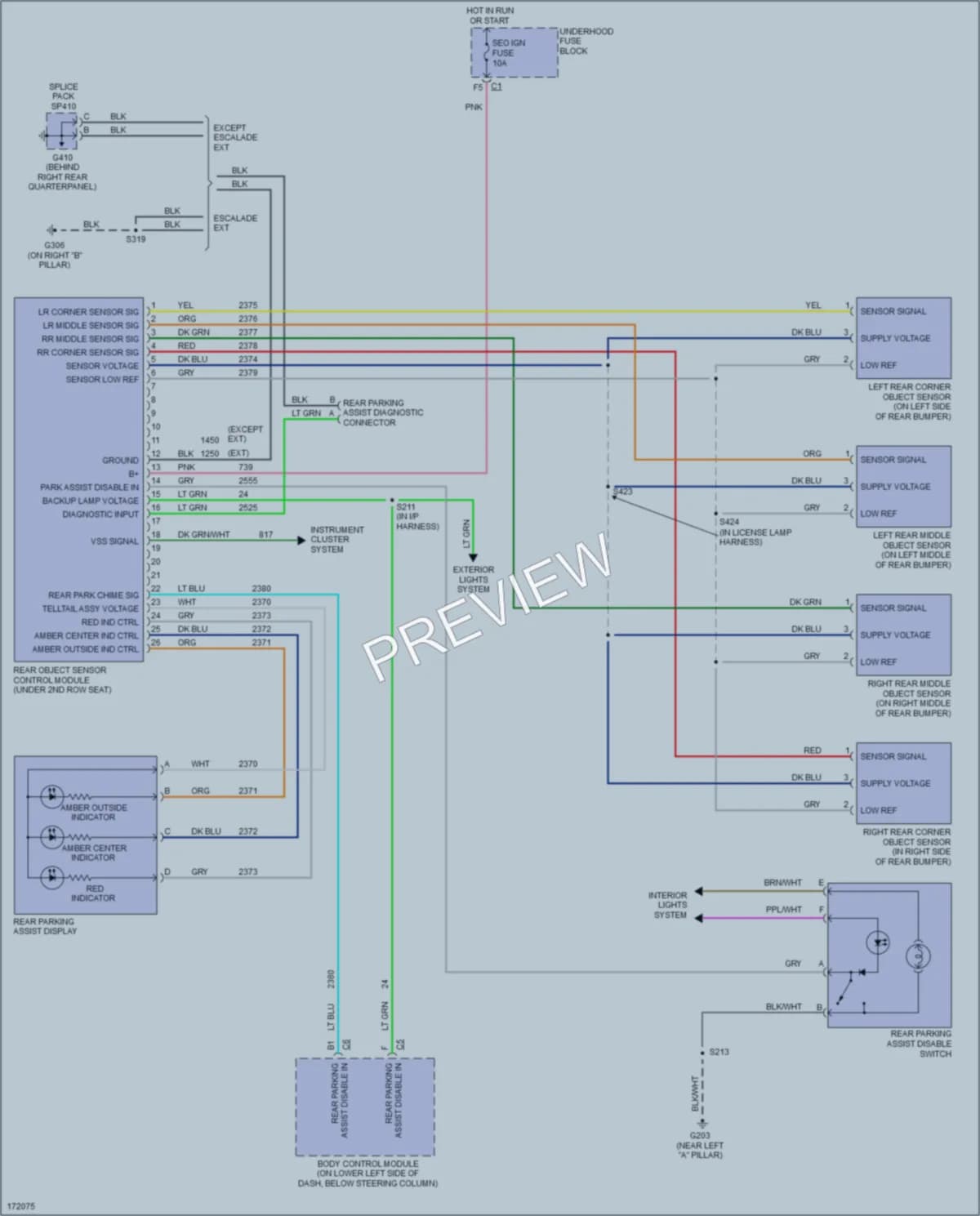 2004 Cadillac EscaladeEXT Navigation wiring diagram preview