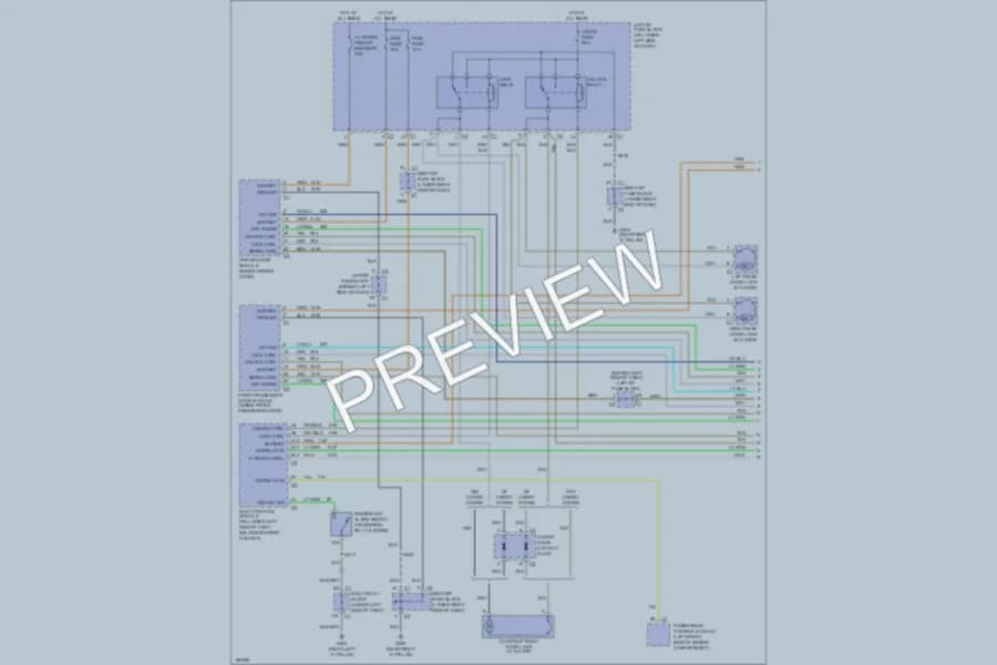 2004 Cadillac EscaladeEXT Power Door Locks wiring diagram preview