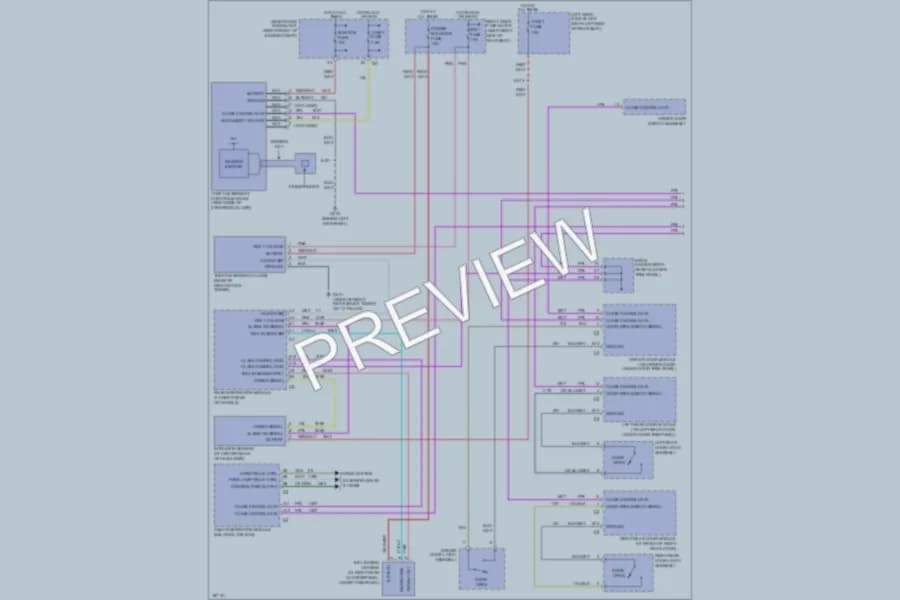 2004 Cadillac SRX Anti Theft wiring diagram preview