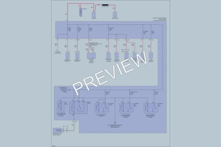 2004 Cadillac SRX Power Distribution wiring diagram preview