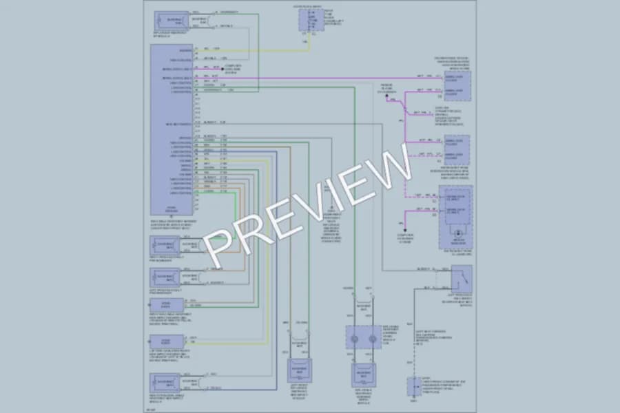2004 Cadillac Seville Supplemental Restraints wiring diagram preview
