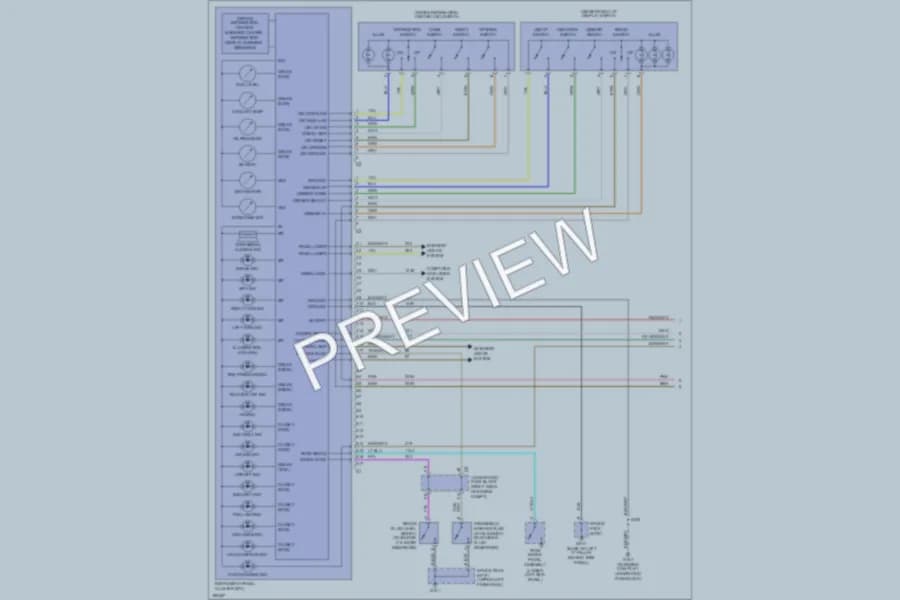 2004 Cadillac XLR Instrument Cluster wiring diagram preview