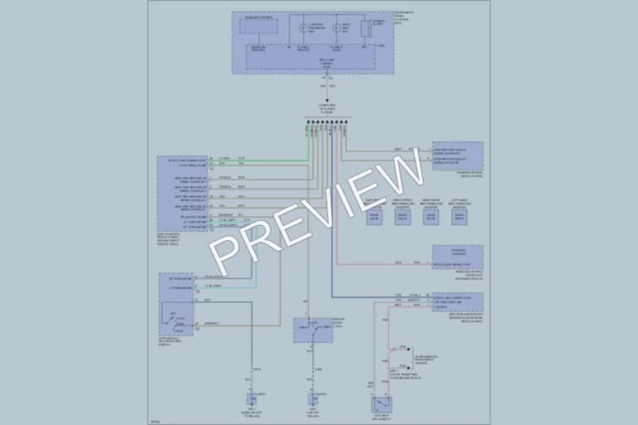 2004 Cadillac XLR Warning Systems wiring diagram preview