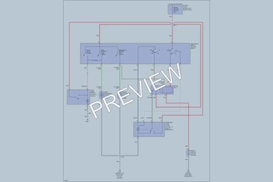 2004 Chevrolet Aveo Wiper Washer wiring diagram preview