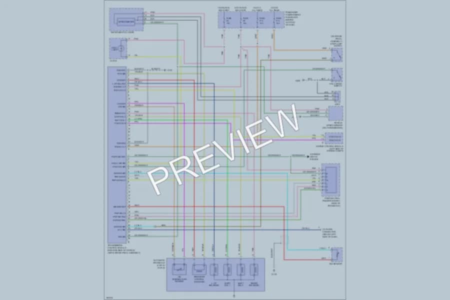 2004 Chevrolet Aveo5 Transmission wiring diagram preview