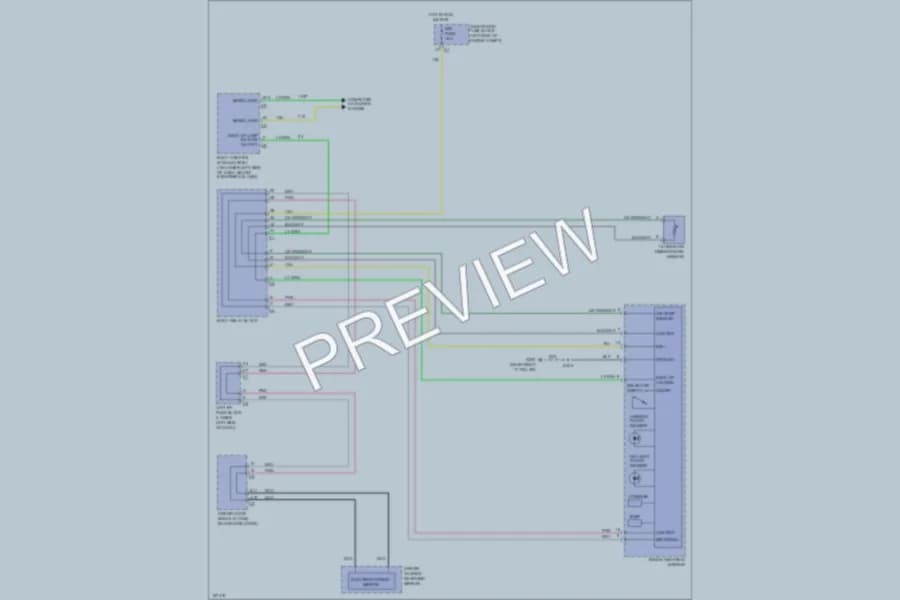 2004 Chevrolet 2500 Hd Power Mirrors wiring diagram preview with protected circuit layout