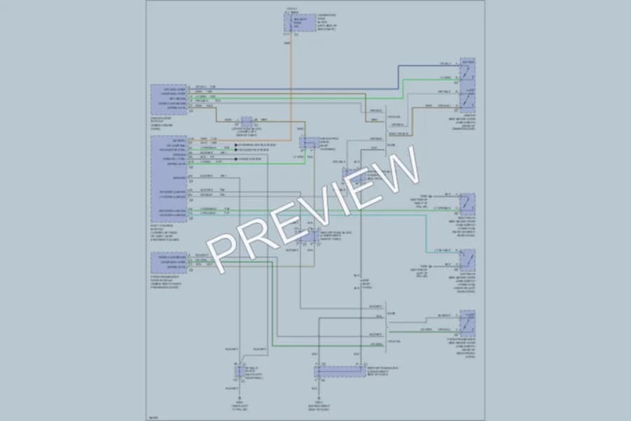 2004 Chevrolet 3500 Anti Theft wiring diagram preview with protected circuit layout