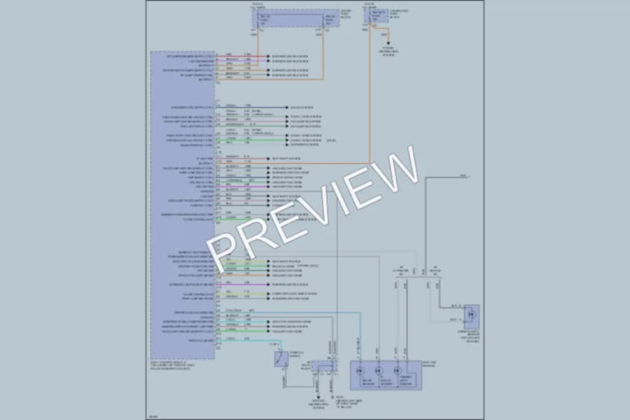 2004 Chevrolet 3500 Body Control Modules wiring diagram preview with protected circuit layout