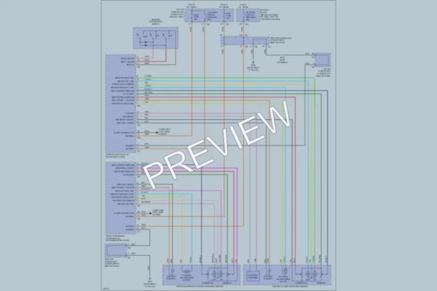 2004 Chevrolet 3500 Memory Systems wiring diagram preview with protected circuit layout