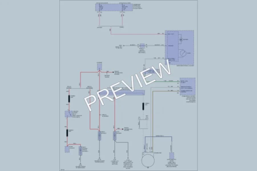 2004 Chevrolet 3500 Starting Charging wiring diagram preview with protected circuit layout