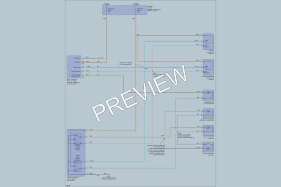 2004 Chevrolet Cavalier Power Door Locks wiring diagram preview