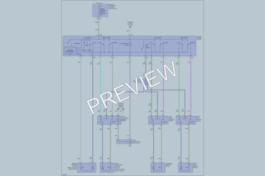 2004 Chevrolet Classic Power Windows wiring diagram preview