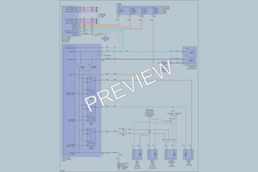 2004 Chevrolet Colorado Power Door Locks wiring diagram preview
