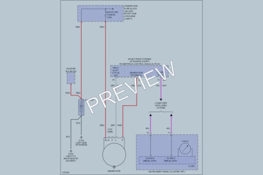 2004 Chevrolet Colorado Starting Charging wiring diagram preview