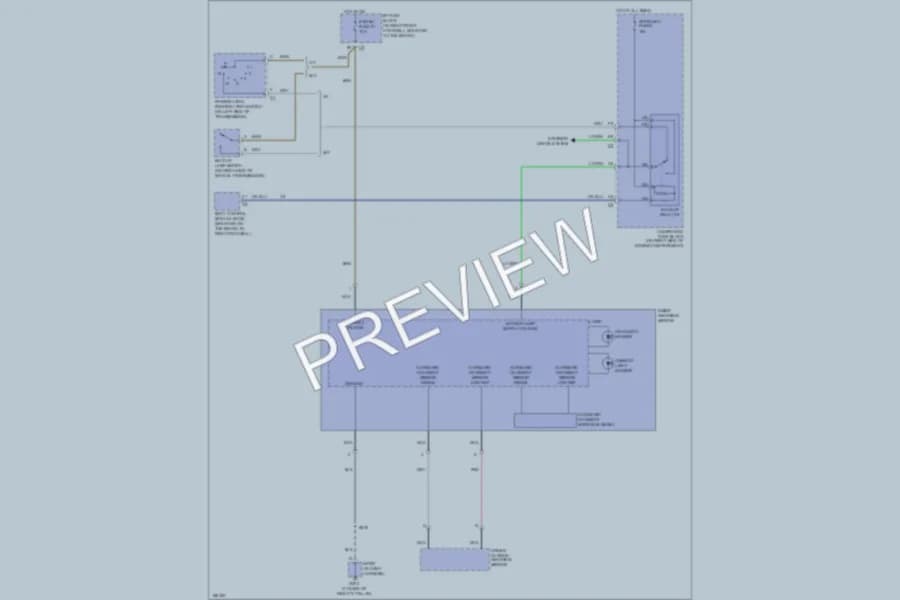 2004 Chevrolet Corvette Power Mirrors wiring diagram preview