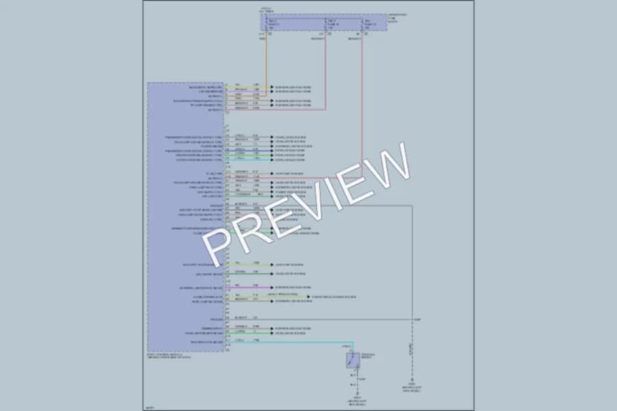 2004 Chevrolet G1500 Body Control Modules wiring diagram preview with protected circuit layout