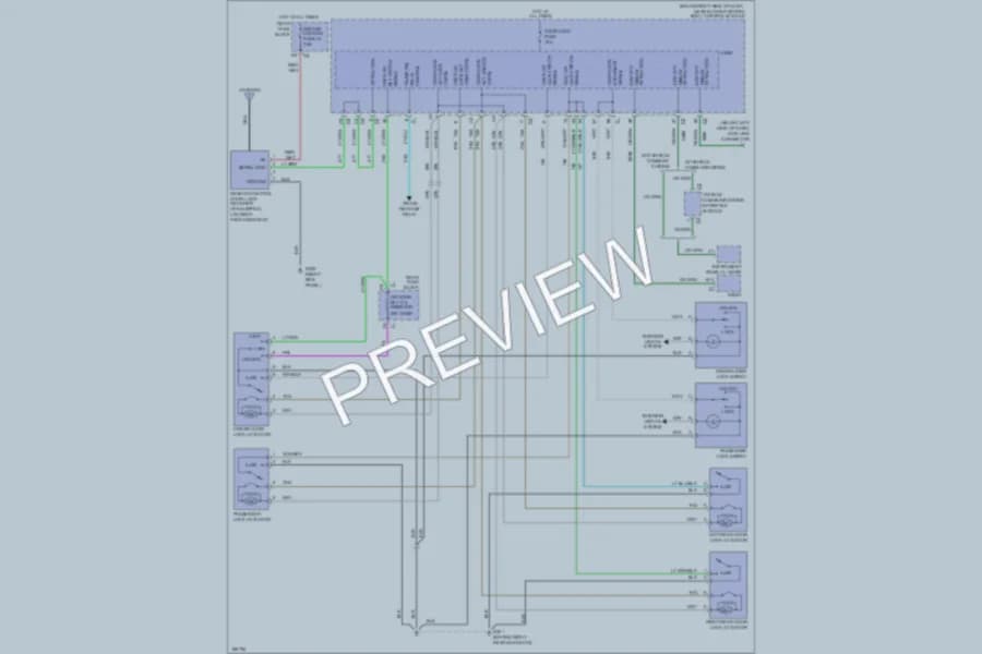 2004 Chevrolet MalibuMaxx Power Door Locks wiring diagram preview