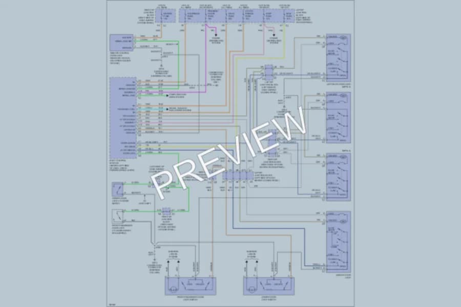 2004 Chevrolet MonteCarlo Power Door Locks wiring diagram preview