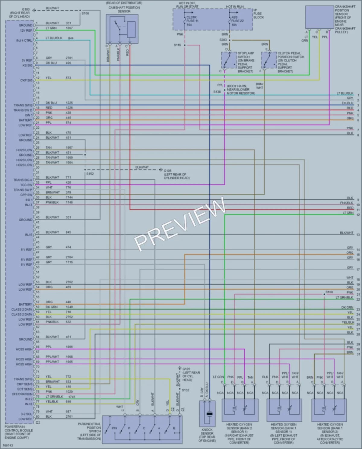 2004 Chevrolet S10 Engine Performance wiring diagram preview