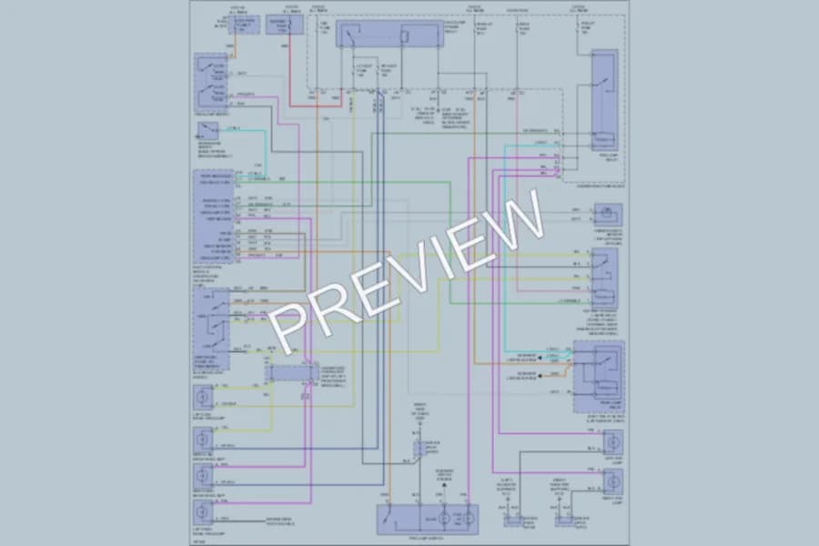 2004 Chevrolet S10 Headlights wiring diagram preview