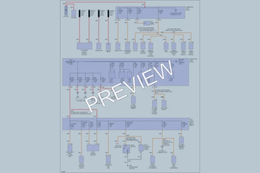 2004 Chevrolet Venture Power Distribution wiring diagram preview