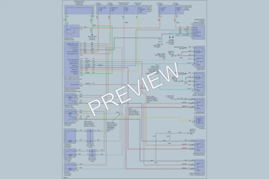 2004 Chevrolet Venture Power Door Locks wiring diagram preview