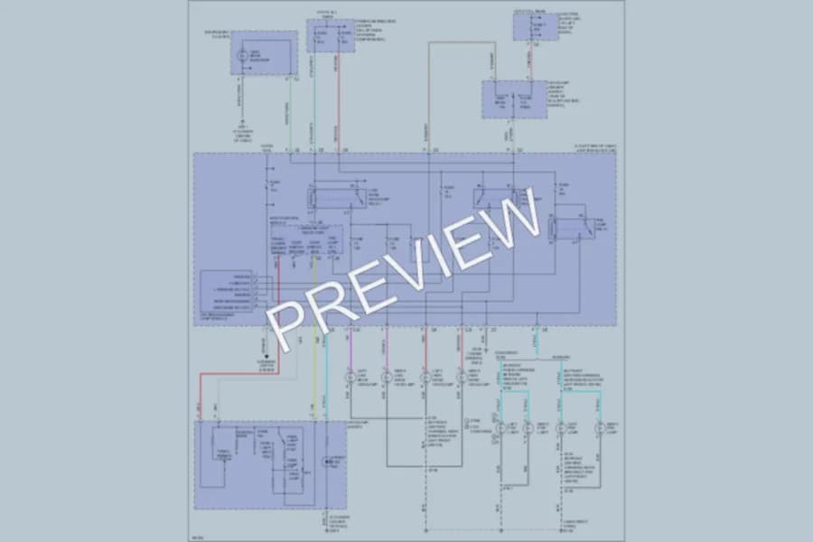 2004 Chrysler 300M Headlights wiring diagram preview
