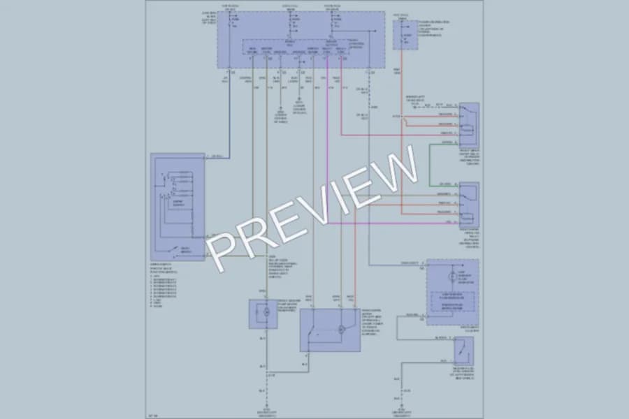 2004 Chrysler 300M Wiper Washer wiring diagram preview