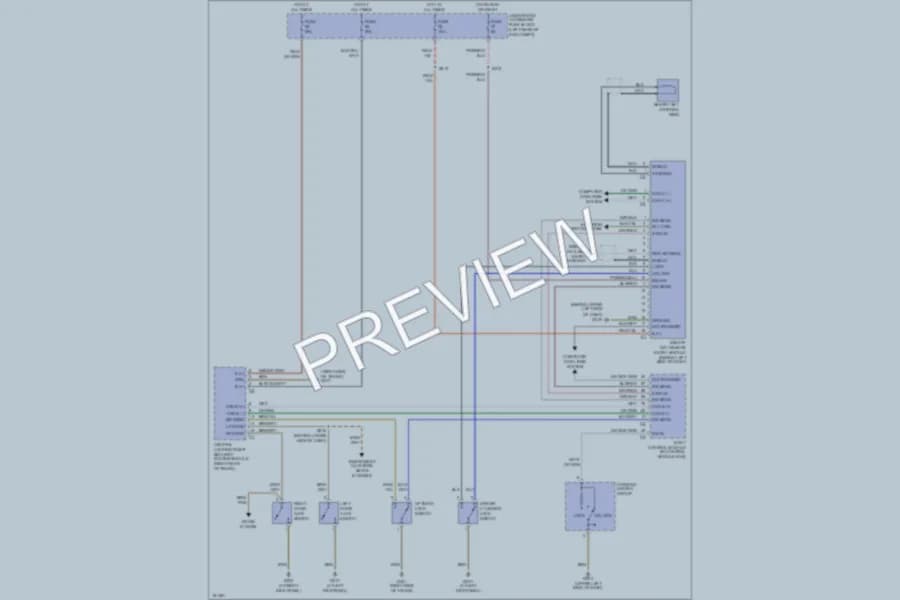 2004 Chrysler Crossfire Power Door Locks wiring diagram preview