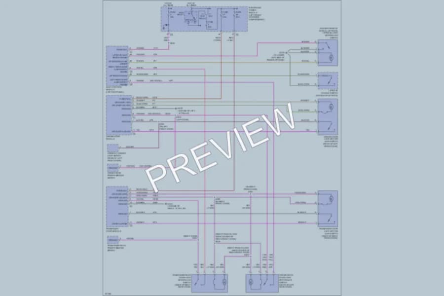 2004 Chrysler Pacifica Power Door Locks wiring diagram preview
