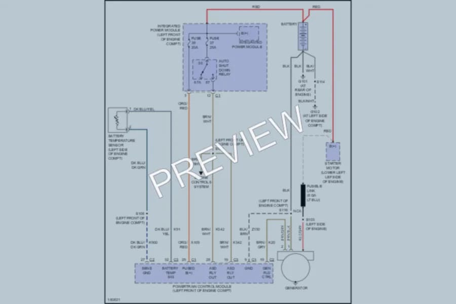 2004 Chrysler Pacifica Starting Charging wiring diagram preview