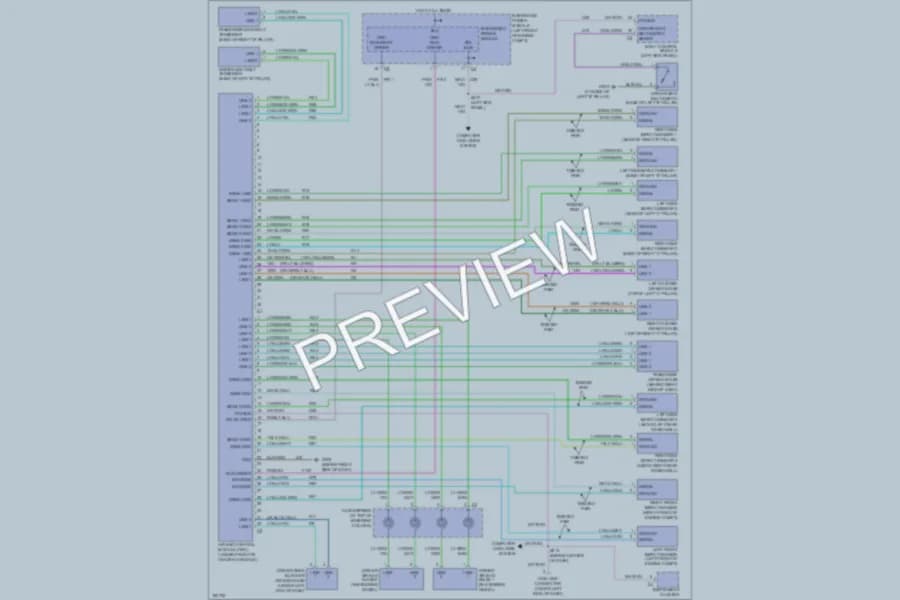 2004 Chrysler Pacifica Supplemental Restraints wiring diagram preview