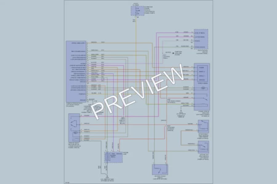 2004 Chrysler Pacifica Trunk Tailgate Fuel Door wiring diagram preview