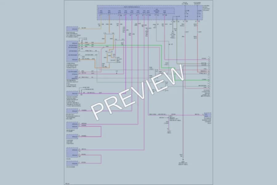 2004 Chrysler 4D Sedan Computer Data Lines wiring diagram preview with protected circuit layout