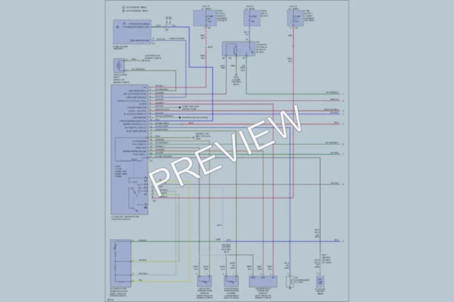 2004 Dodge 3500Sprinter Air Conditioning wiring diagram preview