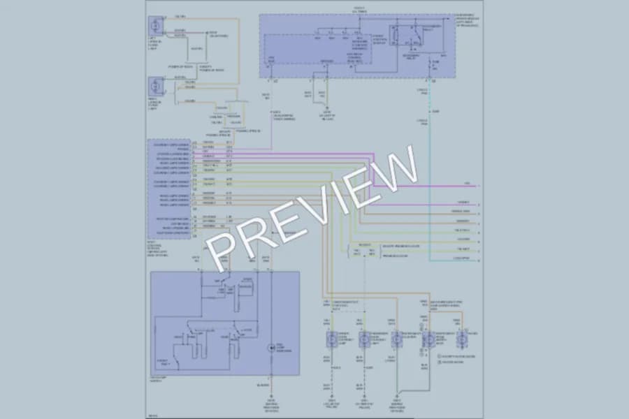 2004 Dodge Caravan Interior Lights wiring diagram preview