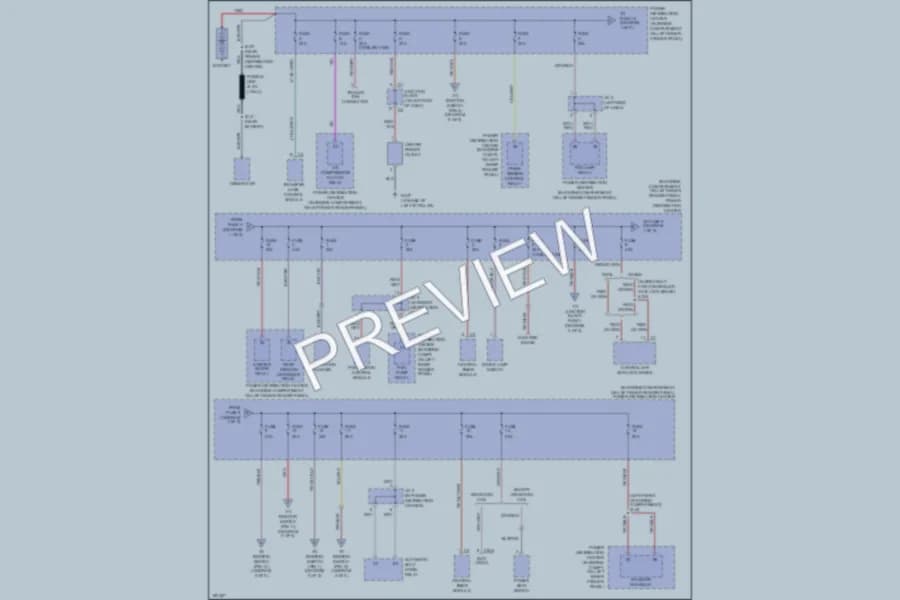 2004 Dodge Dakota Power Distribution wiring diagram preview