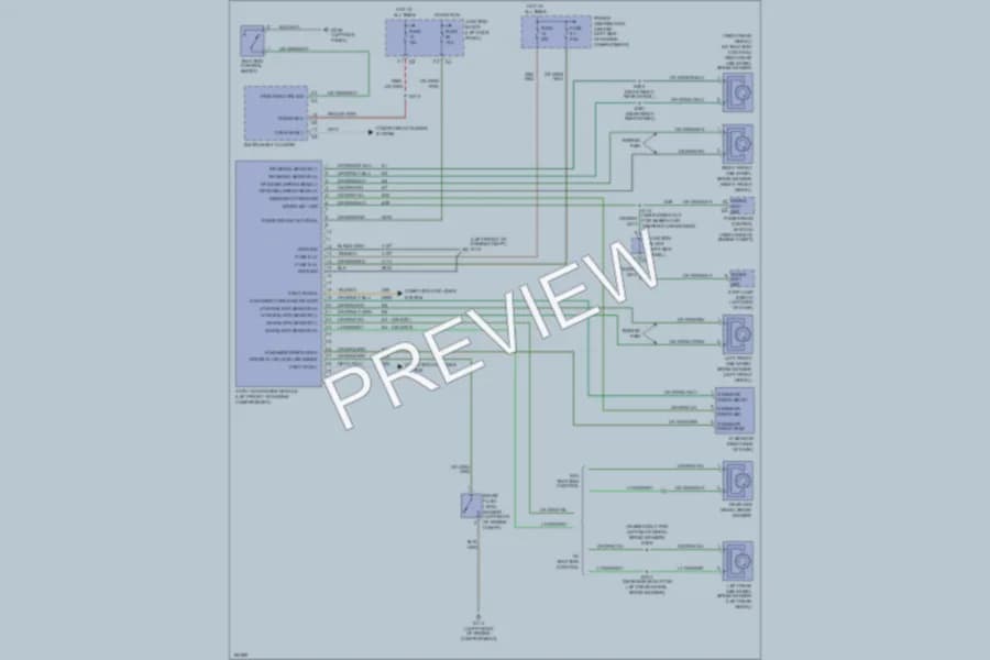 2004 Dodge Durango Anti Lock Brakes wiring diagram preview