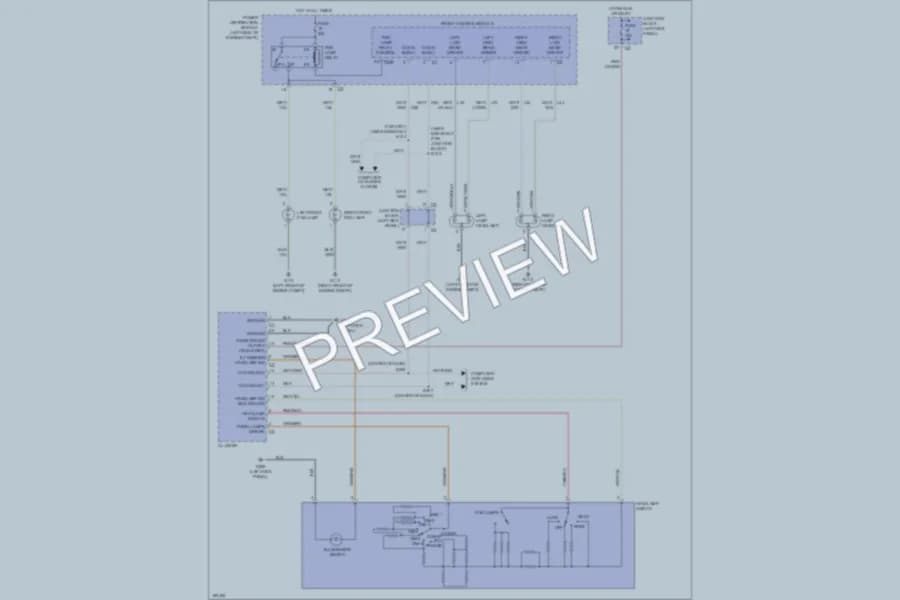 2004 Dodge Durango Headlights wiring diagram preview
