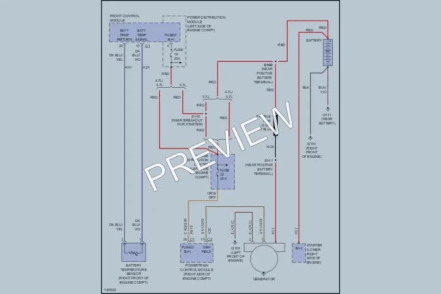 2004 Dodge Durango Starting Charging wiring diagram preview