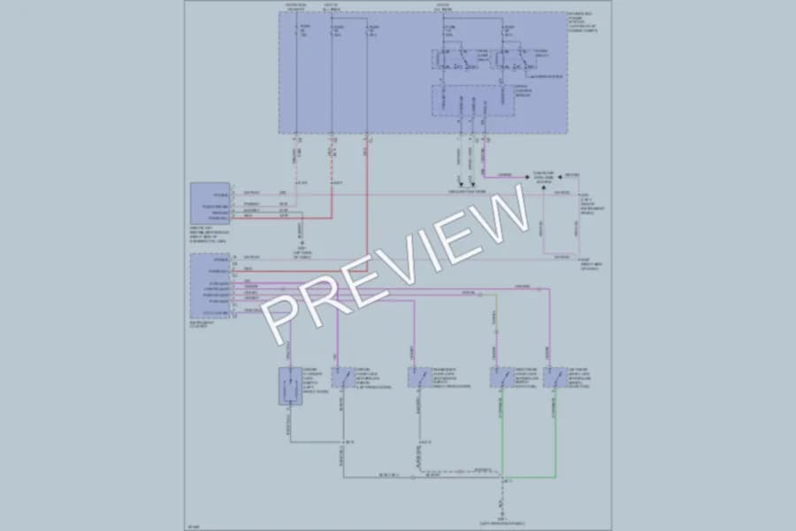2004 Dodge R1500 Anti Theft wiring diagram preview with protected circuit layout