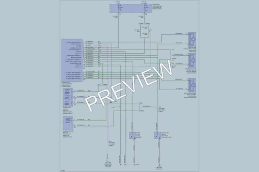 2004 Dodge R2500 Anti Lock Brakes wiring diagram preview with protected circuit layout