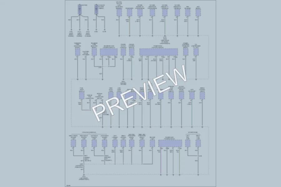 2004 Dodge R2500 Ground Distribution wiring diagram preview with protected circuit layout
