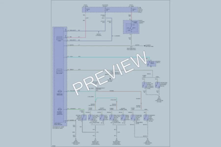 2004 Dodge SX20 Warning Systems wiring diagram preview