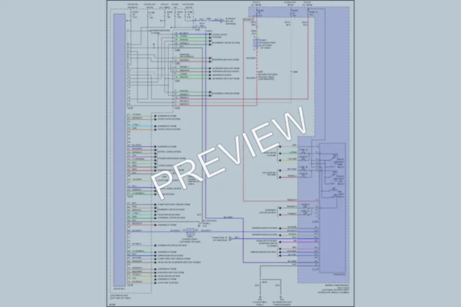 2004 Dodge 2D Coupe Body Control Modules wiring diagram preview with protected circuit layout