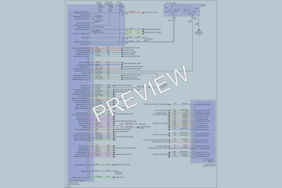2004 Dodge 4D Sedan Body Control Modules wiring diagram preview with protected circuit layout