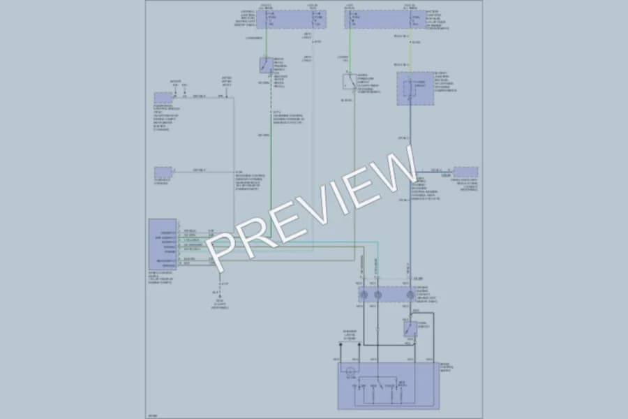 2004 Ford E350 Super Duty Cruise Control wiring diagram preview with protected circuit layout